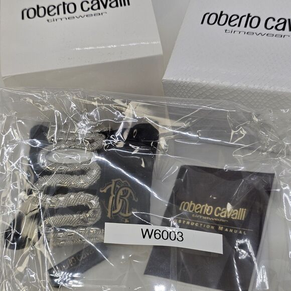 Roberto Cavalli Women 42MM Cleopatra Snake Watch Gray Stainless Steel Band Dial - Picture 6 of 6